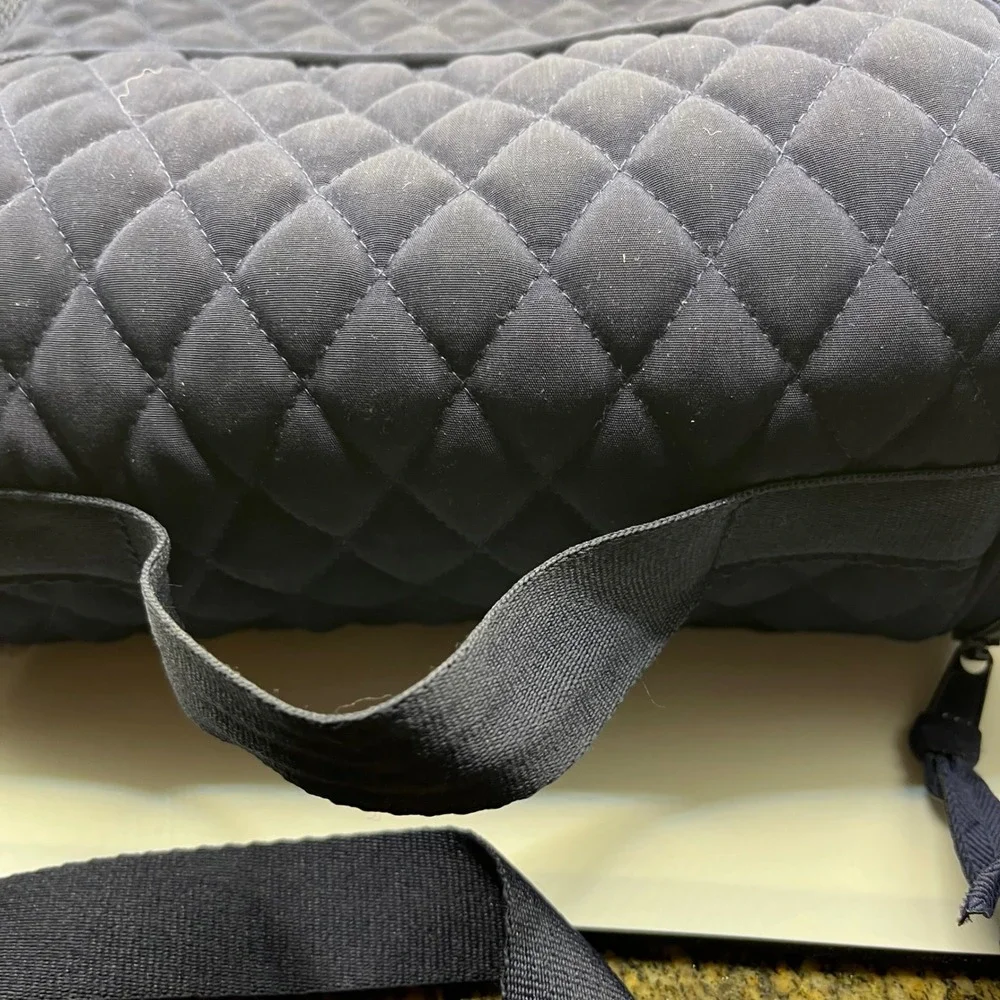 Vera Bradley Quilted Black Cosmetic Case